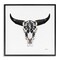 Stupell Industries Chic Brand Cattle Skull Framed Giclee Wall Art Design by Amanda Greenwood